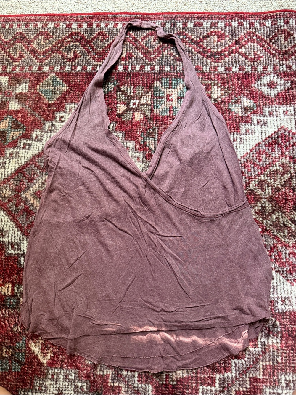 Urban Outfitters Mauve Halter Surplice Camisole